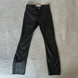 Faux leather girls Abercrombie pants size 7/8. Like new